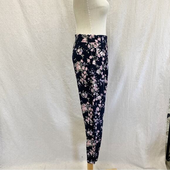 Vintage 90s floral print high‎ rise lightweight tapered leg pants x small-small - Picture 12 of 13